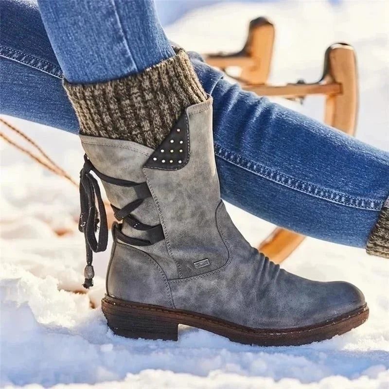 Winter-Schuhe Damen Warme, bequeme & stützende Halbschuhe für lange Spaziergänge