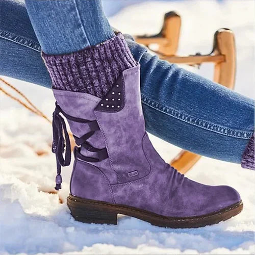 Winter-Schuhe Damen Warme, bequeme & stützende Halbschuhe für lange Spaziergänge