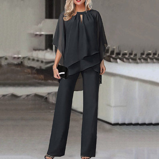 Zweiteiliges Outfit Elegantes Damen-Ensemble für Frühling/Sommer