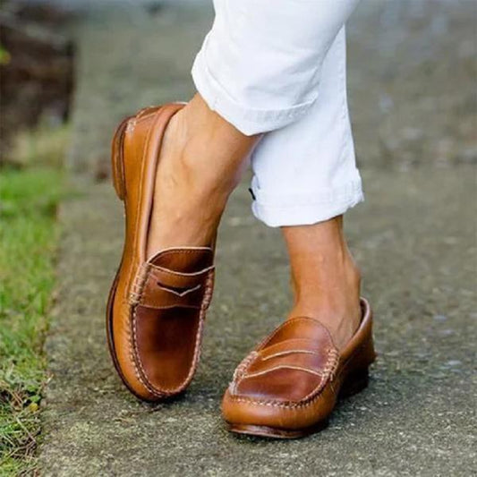 Herren Slipper Orthopädisch Leder Modern Trendy