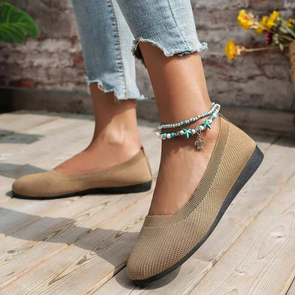 Bequeme Damen Sandalen Orthopädische Flache Loafers