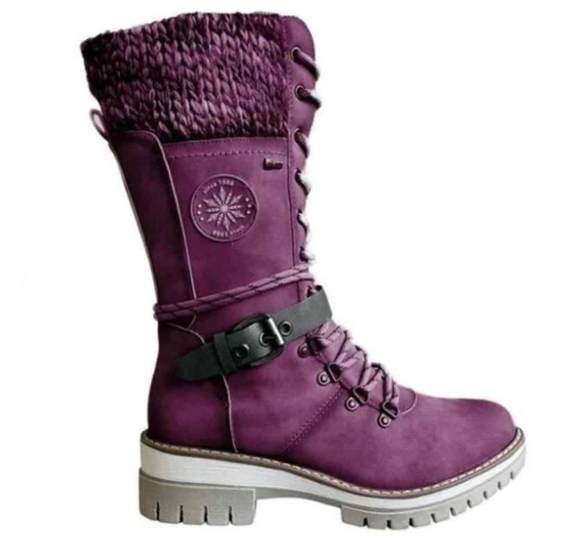 Damenstiefel Herbst Winter Warme, bequeme Stiefel mit rutschfester Sohle