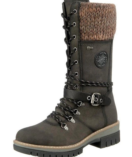Damenstiefel Herbst Winter Warme, bequeme Stiefel mit rutschfester Sohle