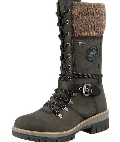 Damenstiefel Herbst Winter Warme, bequeme Stiefel mit rutschfester Sohle