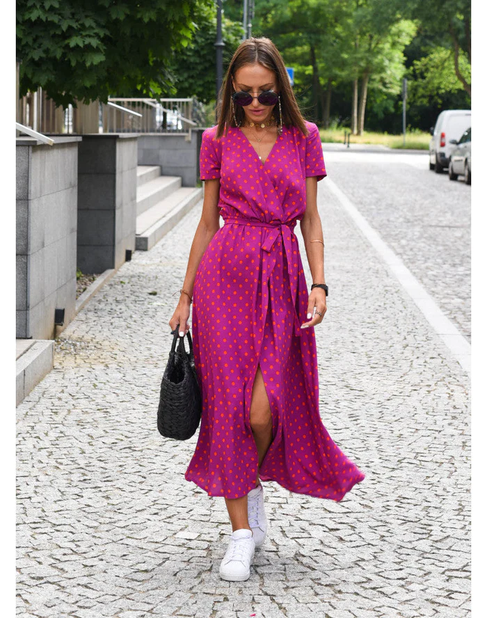 Sommerkleid Damen Leichtes Freizeitkleid mit farbenfrohem Design