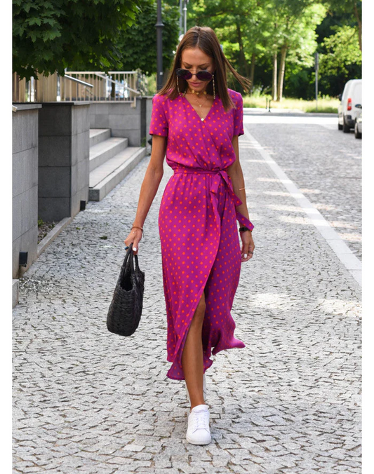 Sommerkleid Damen Leichtes Freizeitkleid mit farbenfrohem Design