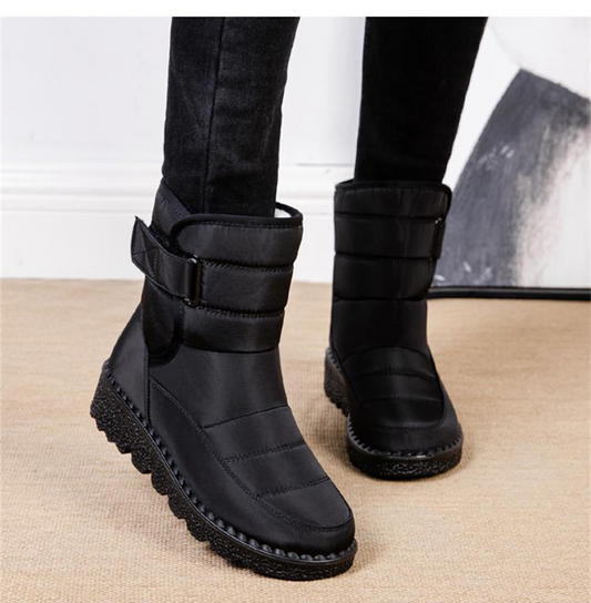 Wasserdichte Damen Winterstiefel Rutschfest, Gepolstert & Baumwolle