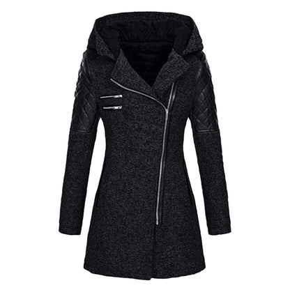 Langen Wintermantel Damen Elegant, Warm & Wetterfest
