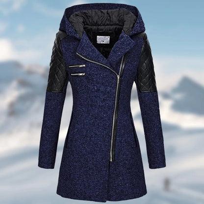 Langen Wintermantel Damen Elegant, Warm & Wetterfest