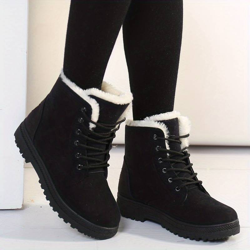 Warme Winterstiefel Damen Flauschig, Rutschfest & Stilvoll