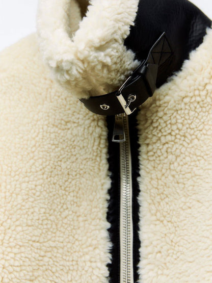 Elegante Damen Teddyjacke Langarm, Komfort & Stil